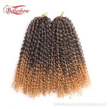 Hot sell Mali Bob 12'' 2packs Synthetic Curly Crochet Braid Hair Extensions Ombre braiding Bohemian Malibob Twist hair